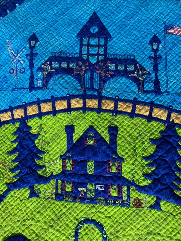 "Train To Nowhere" by Cheryl See - Detail